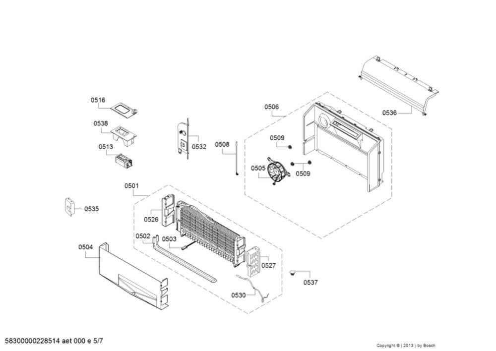 Bosch 20002078 evaporator applianceparts4all