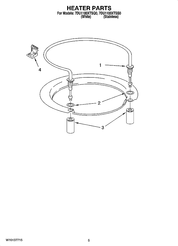 FEIKEER Dishwasher Heating Element for Whirlpool Kenmore Amana