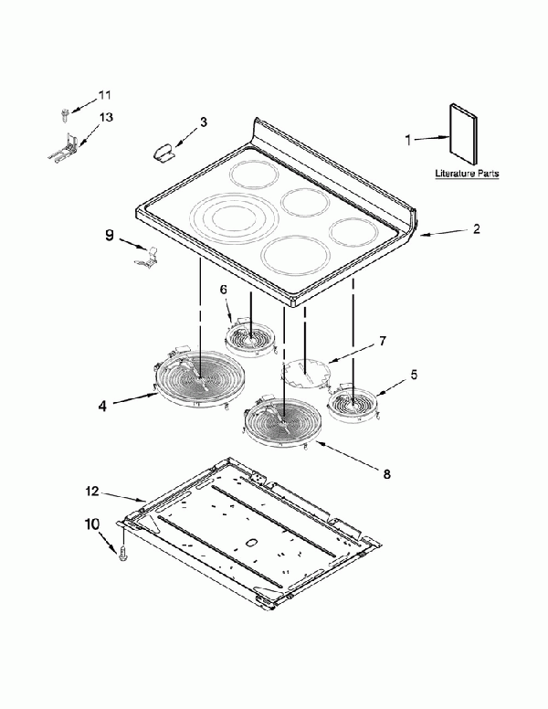 Whirlpool Cooktop W10872562 Genuine OEM Part - ApplianceParts4All