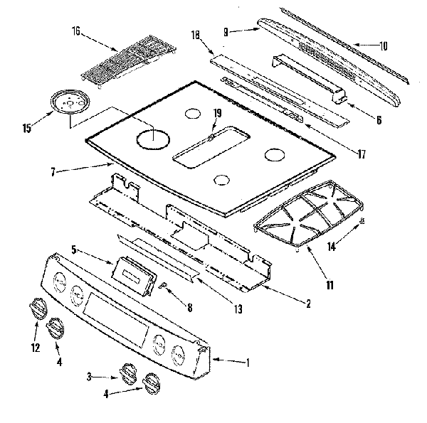 Whirlpool Glass Cooktop W10204944 Genuine OEM Part 