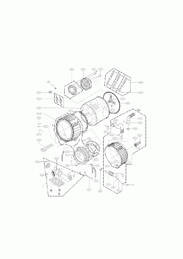 LG Tub Assembly AJQ73674415 Genuine OEM Part - ApplianceParts4All