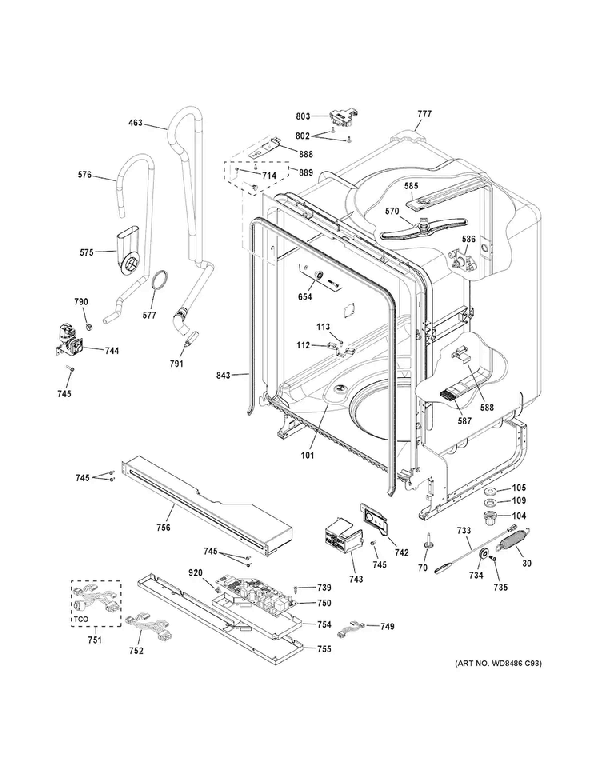 General Electric WD49X23778 Dishwasher Wash Pump Kit P1A ...