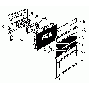 00413378 Bosch Range/Stove/Oven/Microwave Top Glass Clip