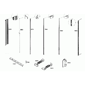 00669014 Bosch Freezer, Refrigerator Mounting Set