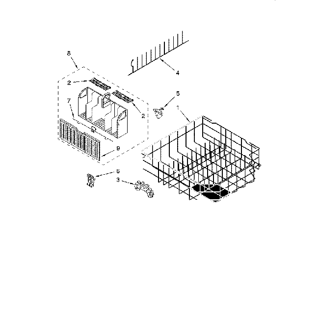 ForeverPRO WP8268713 Gruppo Ruota E Carrello Inferiore Per Lavastoviglie Whirlpool